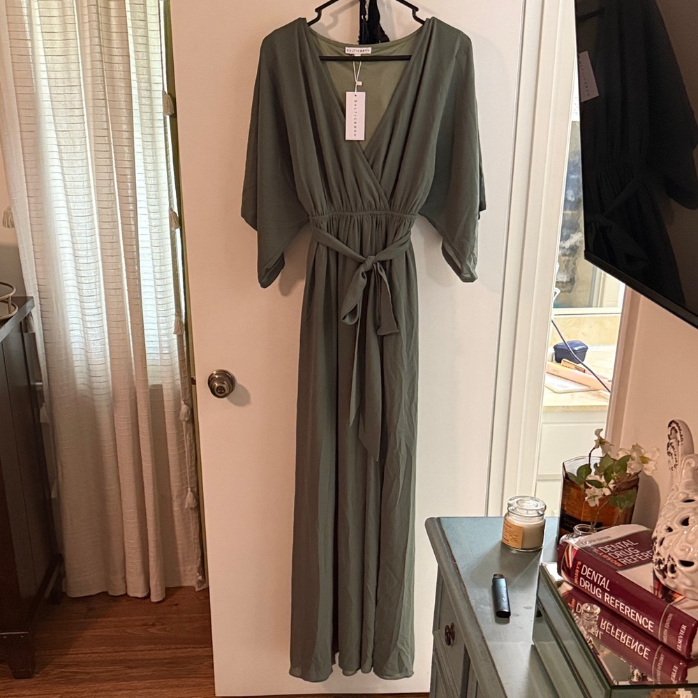 Baltic Born Sage Green Wrap Dress